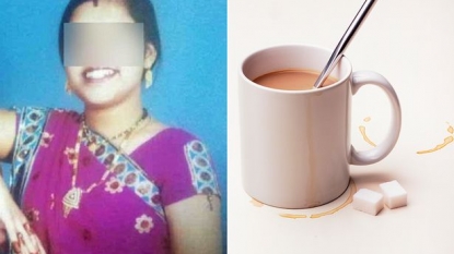 Woman caught urinating in the teapot, which was for her in-laws