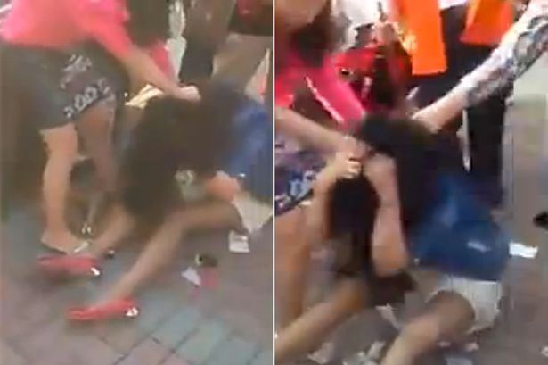 Husband’s mistress thrashed by the angry wife after she discovered their affair