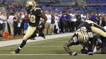 Saints receivers, Patriots defensive backs tested each other