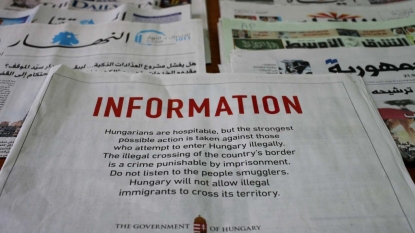 Hungary posts warning ads in Mideast papers